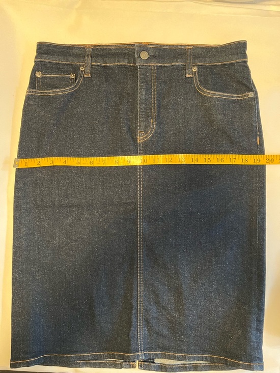 Lauren Ralph Lauren Blue Denim Jean Skirt Size 10 - Picture 16 of 16
